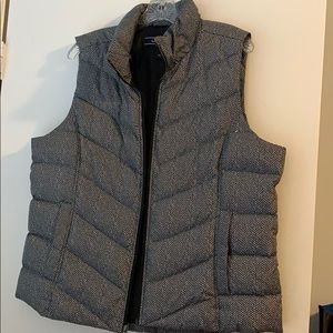 Land’s End Chevron-Print Puffer Vest - Size 18/XL